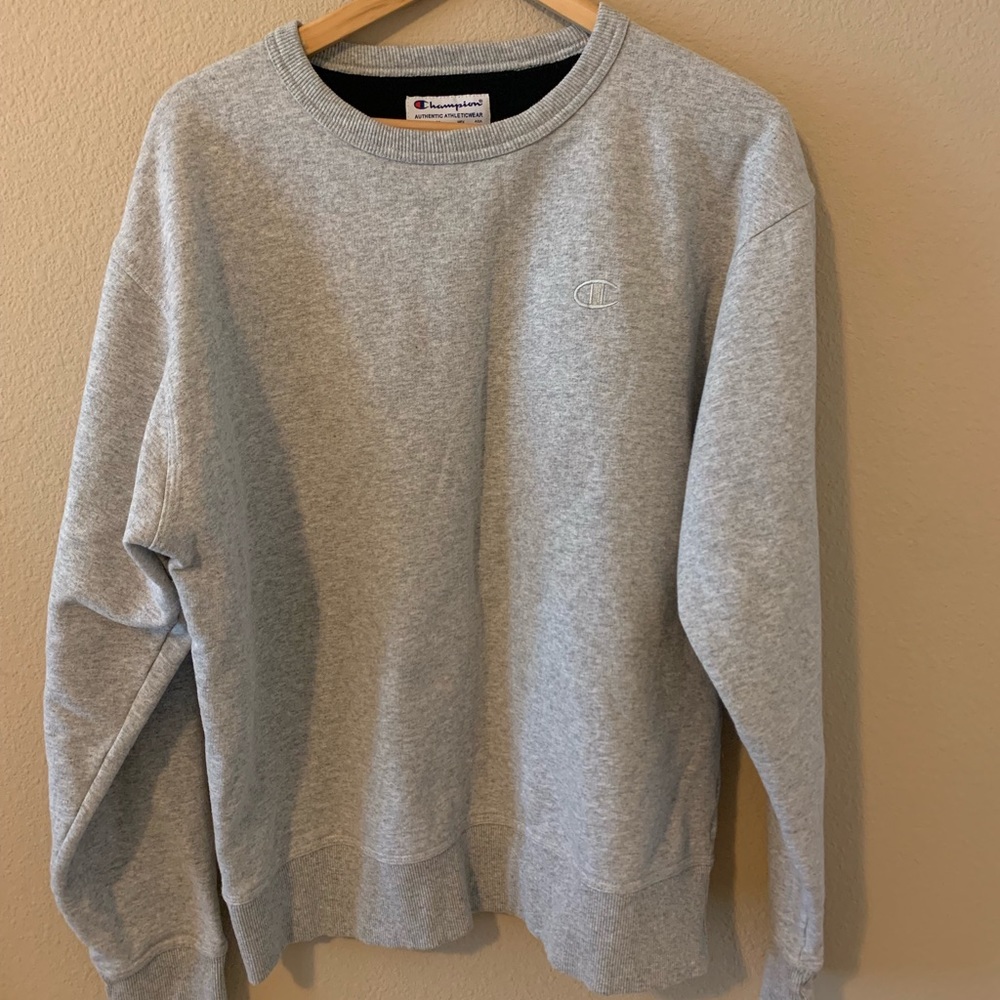 Champion Grey Crew Neck Sweatshirt